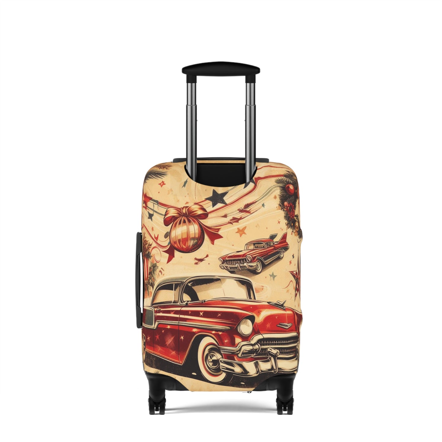 Luggage Cover, Christmas, Vintage Car