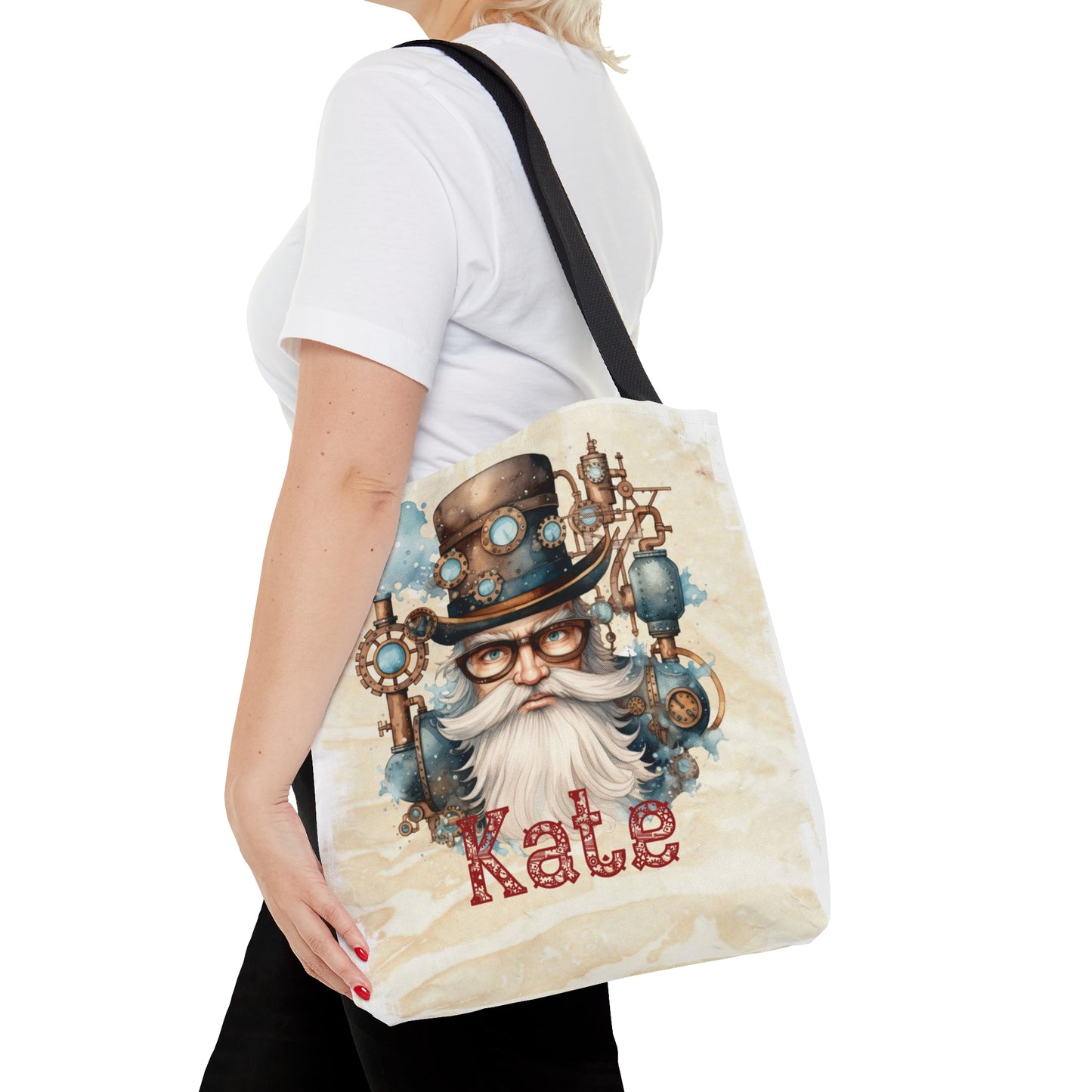 Steampunk Personalised Tote Bag, Steampunk Christmas bag, Christmas Tote Bag, Personalised/Non-Personalised