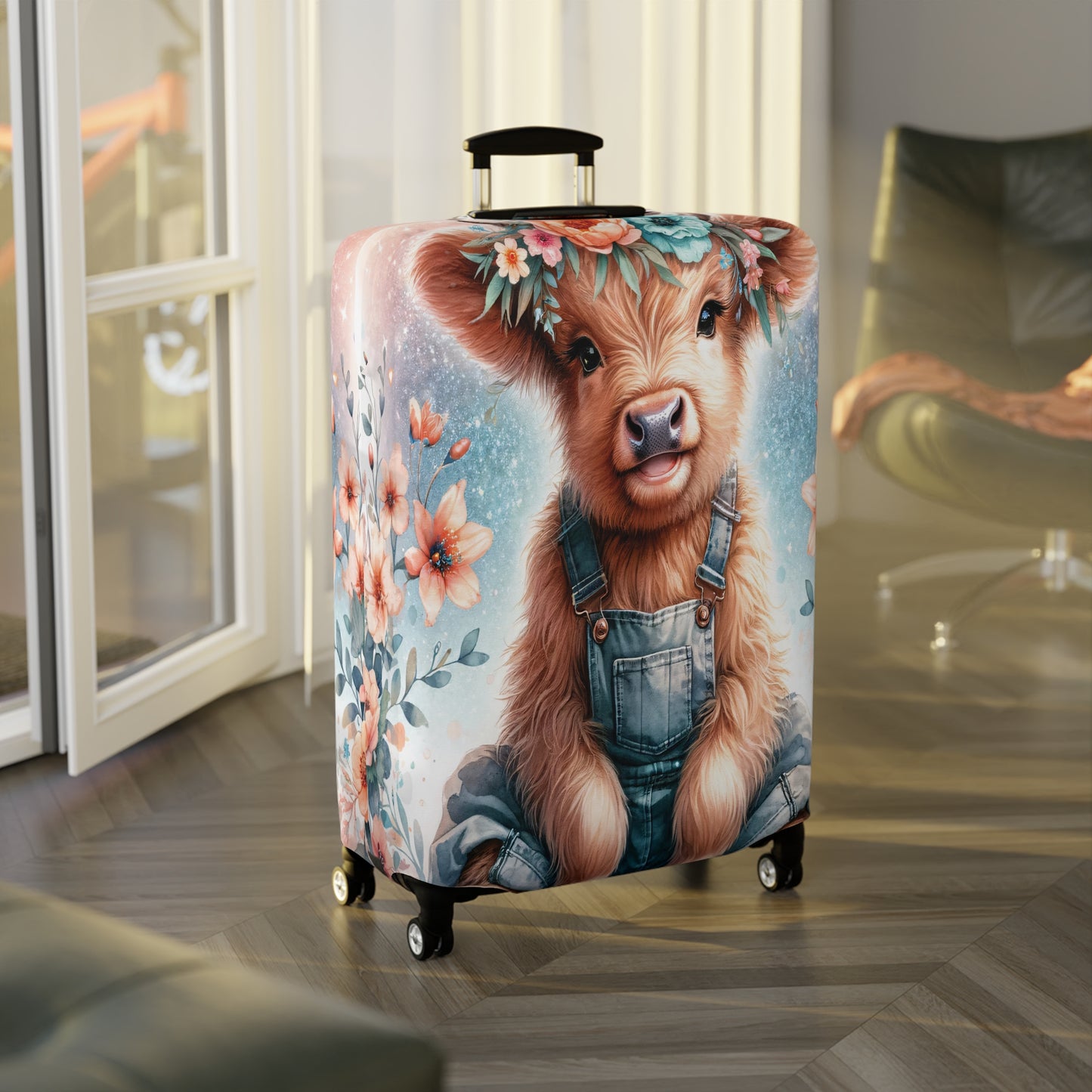 Luggage Cover, Highland Cow, awd-1159