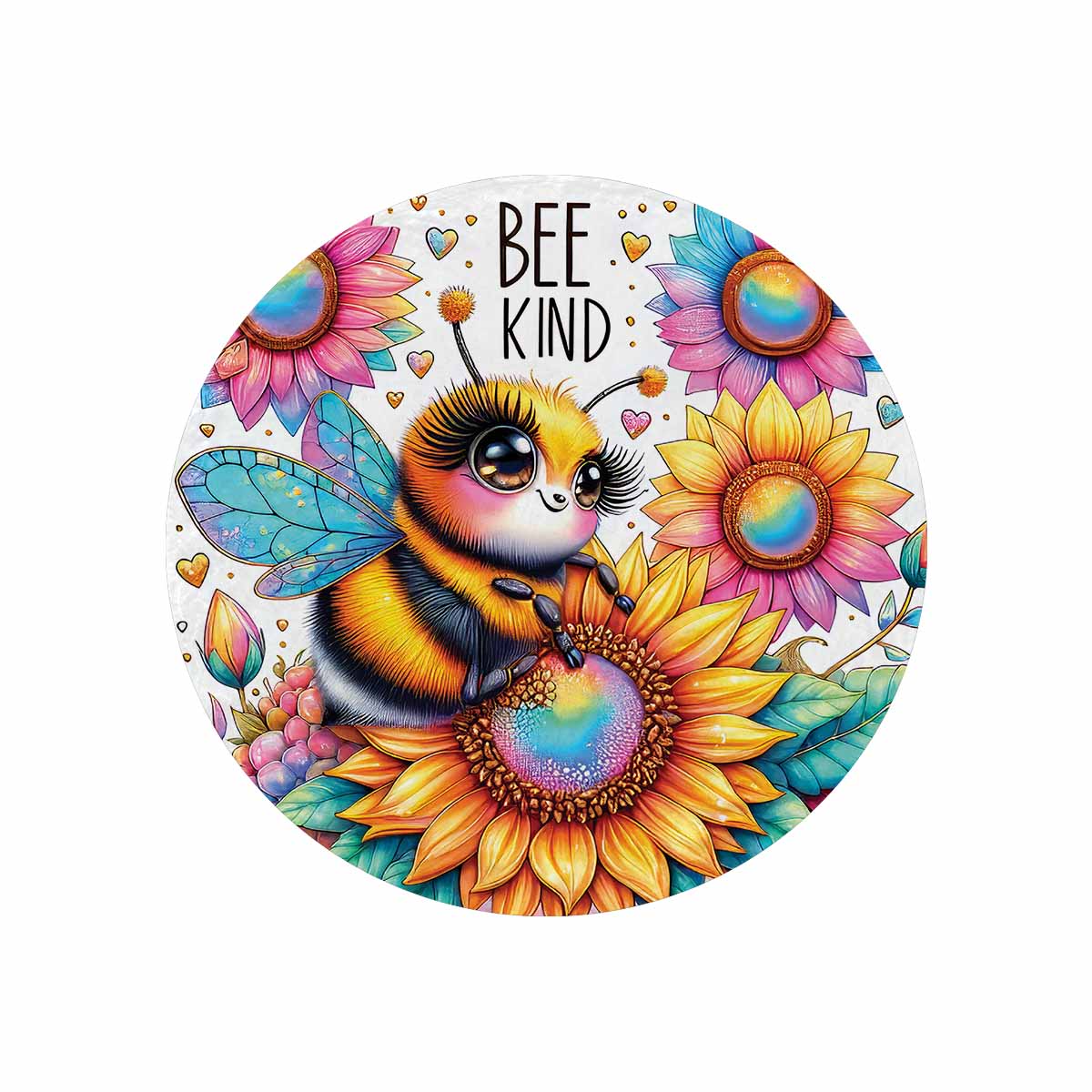 Be Kind Awd3510115  Circular Micro Fleece Blanket 47"