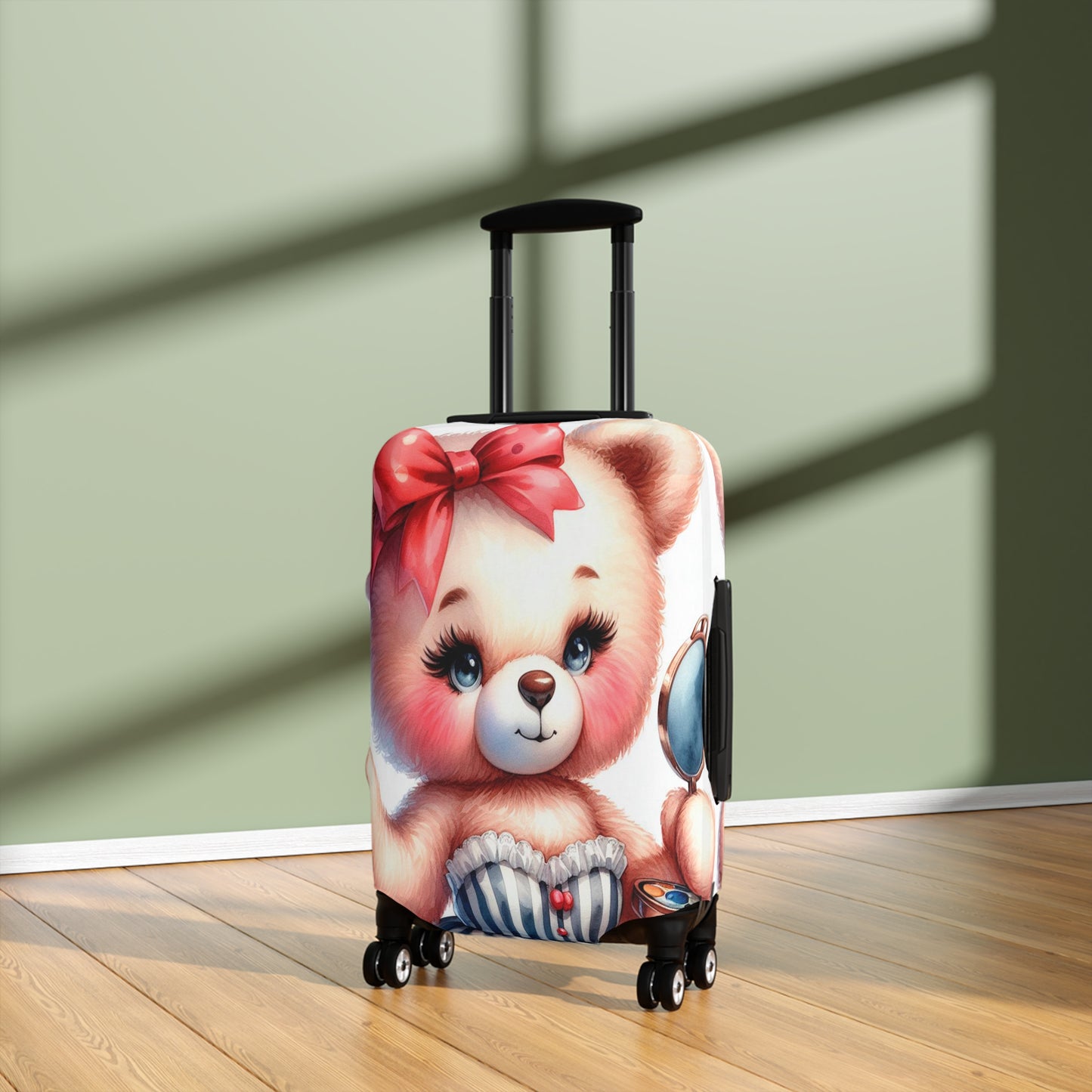 Luggage Cover, Rockabilly, Teddy Bear, awd-3032