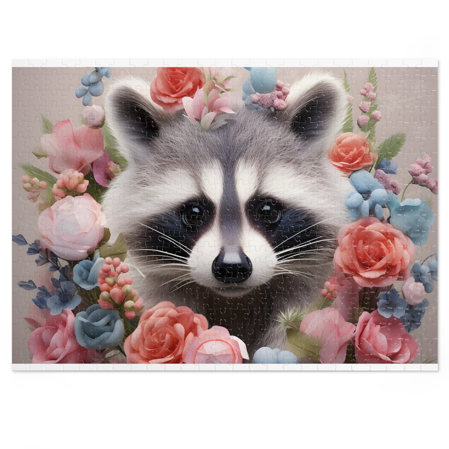 Jigsaw Puzzle, Racoon, Personalised/Non-Personalised (30, 110, 252, 500,1000-Piece)