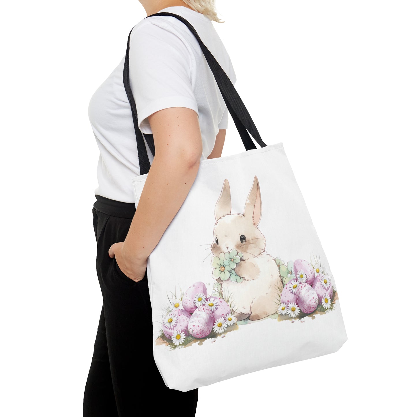 Tote Bag, Easter, Rabbit, Personalised/Non-Personalised Tote bag