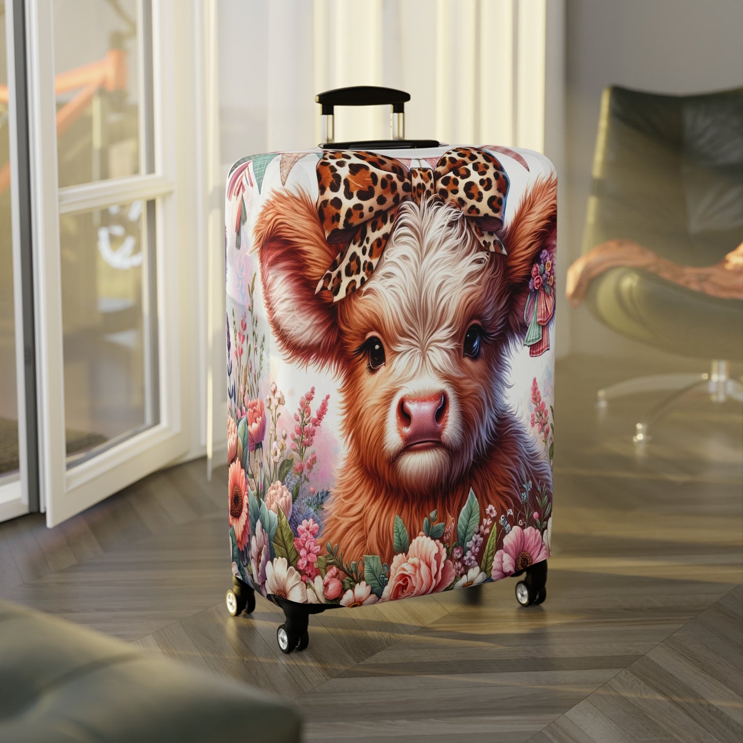 Luggage Cover, Highland Cow, awd-5003