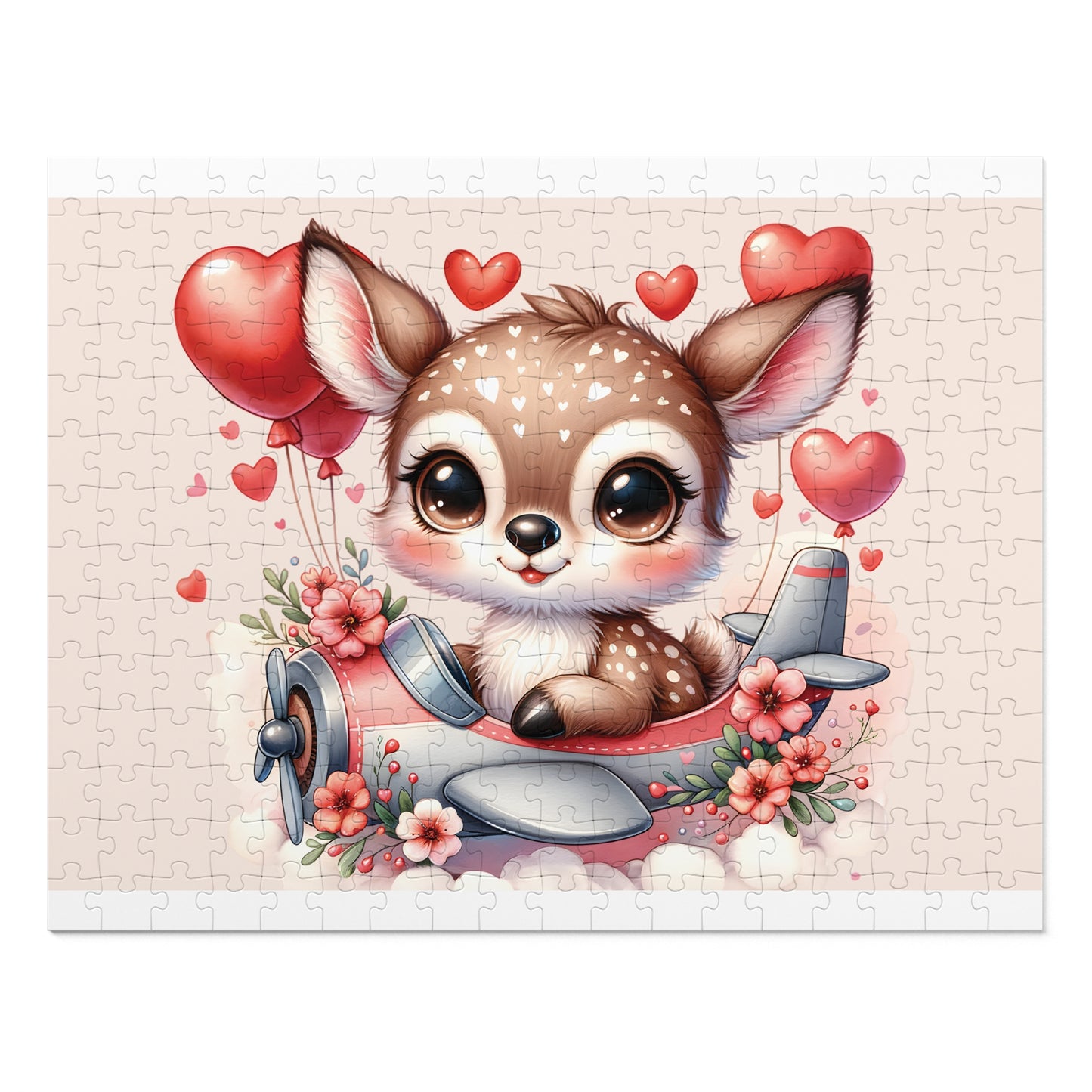 Jigsaw Puzzle, Deer in Plane, Personalised/Non-Personalised (30, 110, 252, 500,1000-Piece)