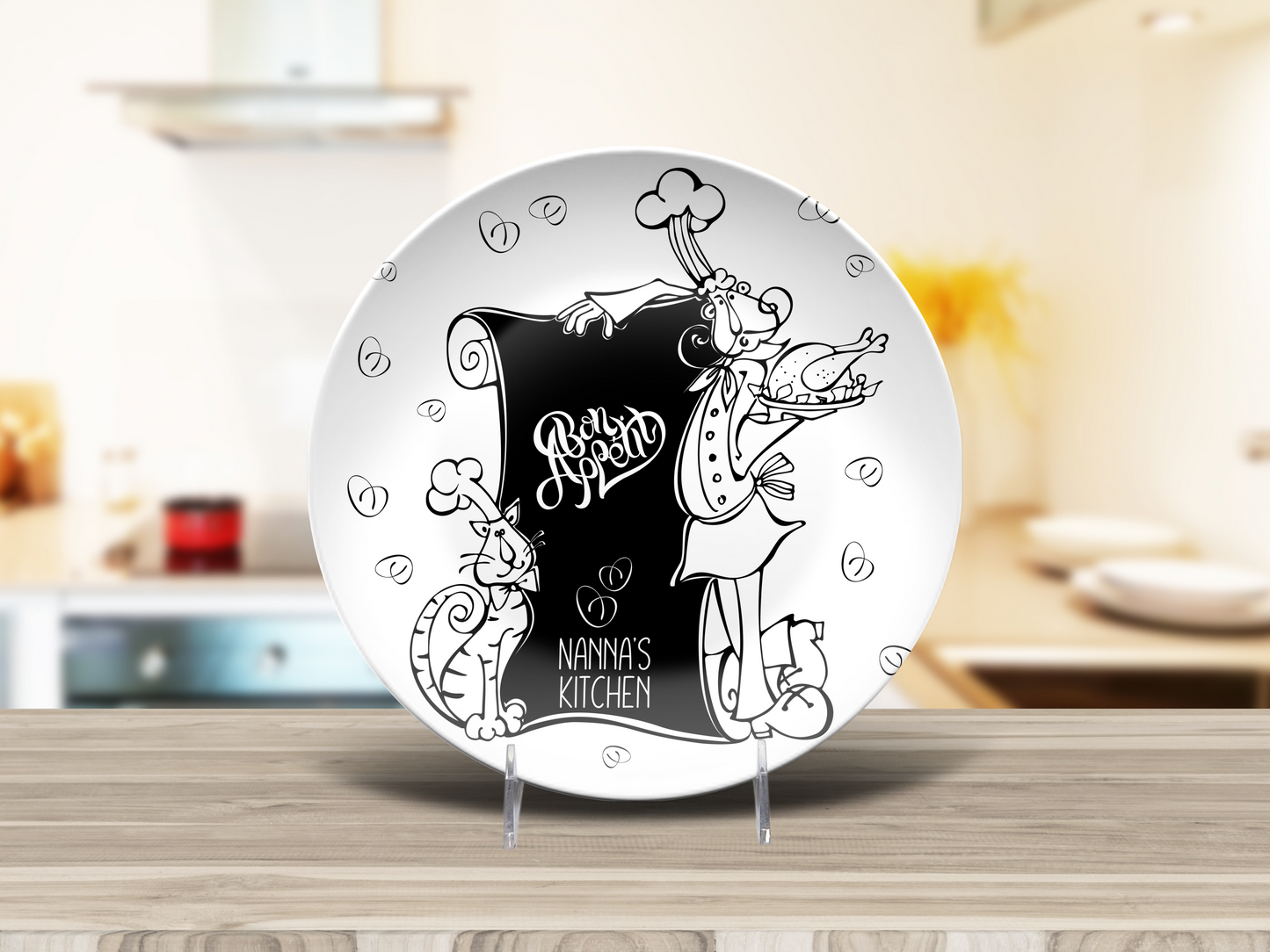 Bon Appetit Personalised Plate Bon Appetit Personalised Platter Chef Platter