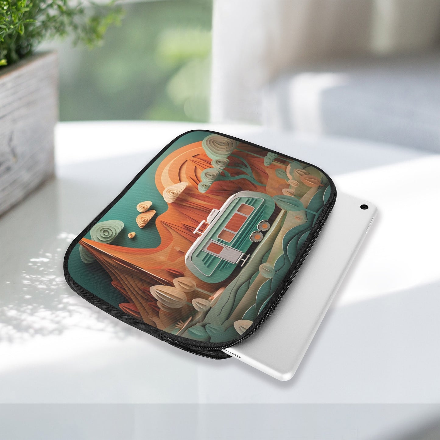 Tablet Sleeve - Travelling - Caravan, awd-564