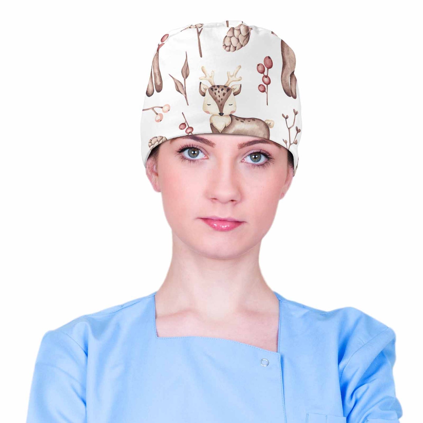 Nurse Scrub Cap Deer  Scrub Cap