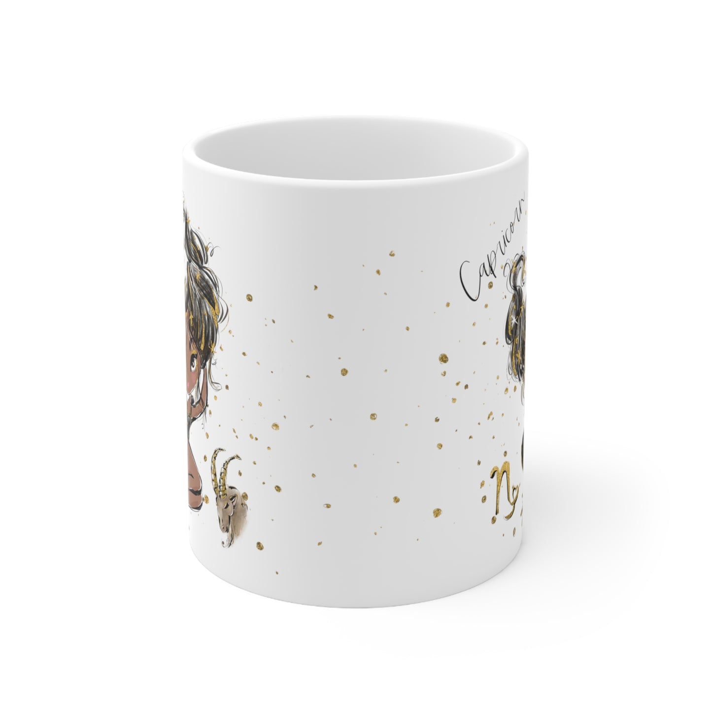 Personalised/Non Personalised Zodiac Sign, Capricorn, Ceramic Mug 11oz