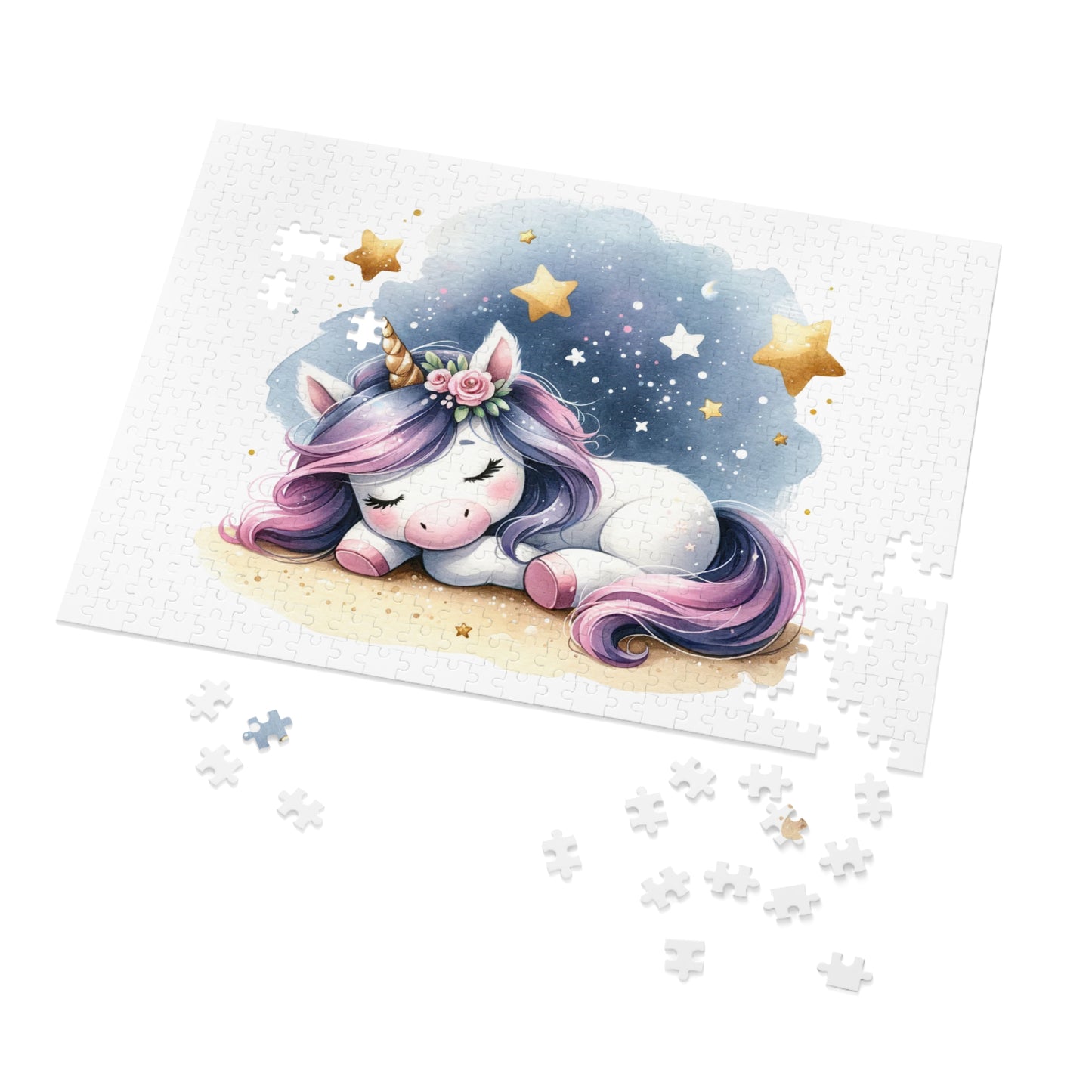 Jigsaw Puzzle, Unicorn, Personalised/Non-Personalised (30, 110, 252, 500,1000-Piece)