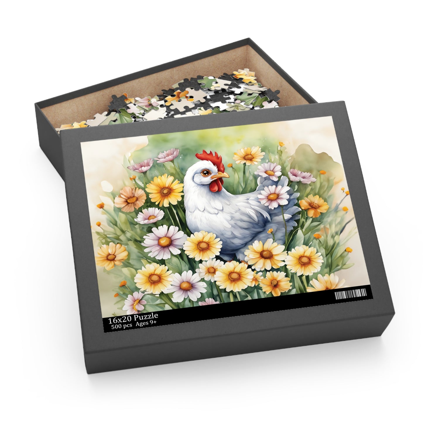 Personalised/Non-Personalised Puzzle, Chicken (120, 252, 500-Piece)