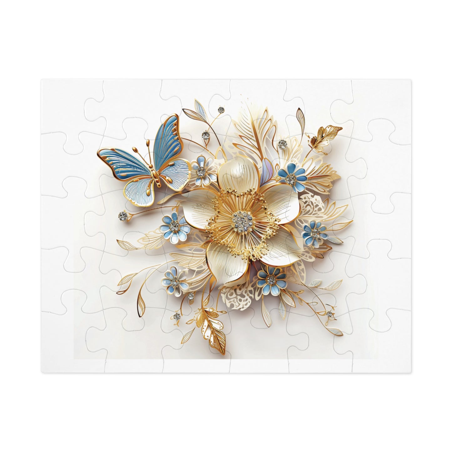 Jigsaw Puzzle, Floral, Personalised/Non-Personalised (30, 110, 252, 500,1000-Piece)