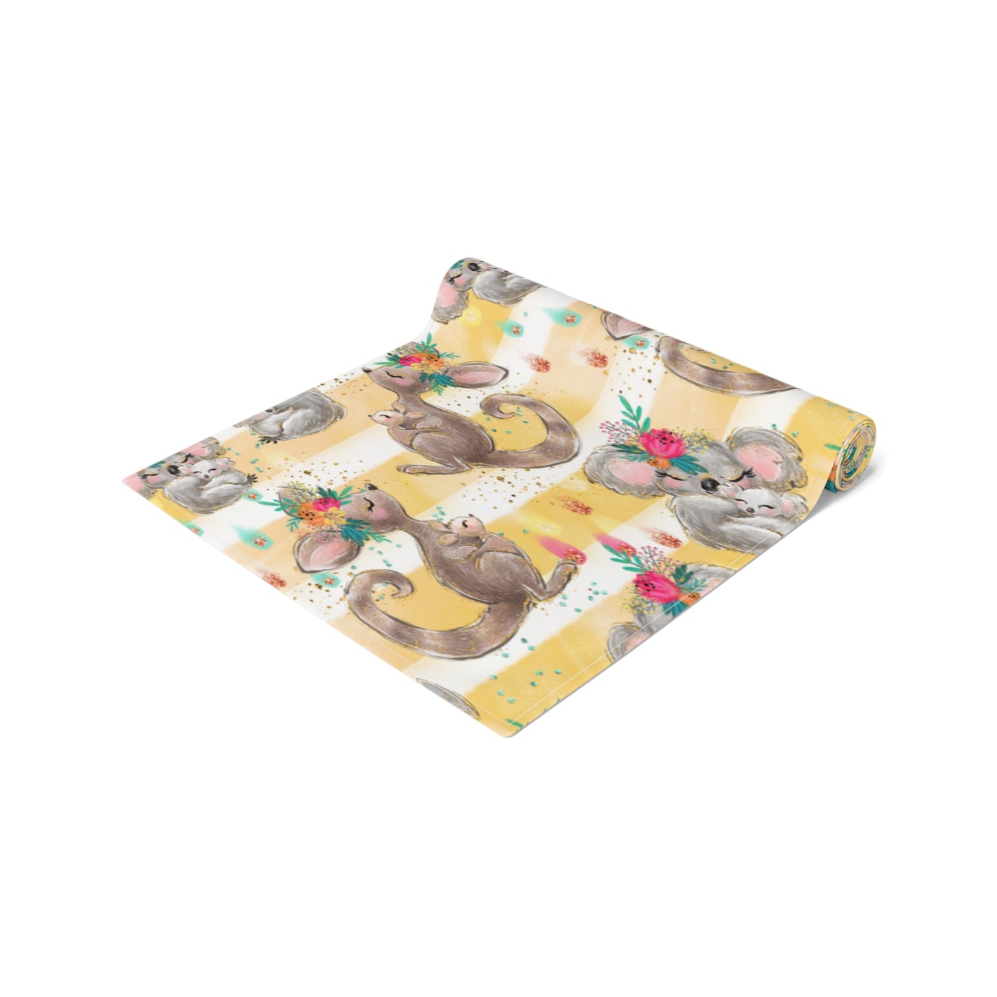 Australian Animals Table Runner, Cotton Twill and Poly Available