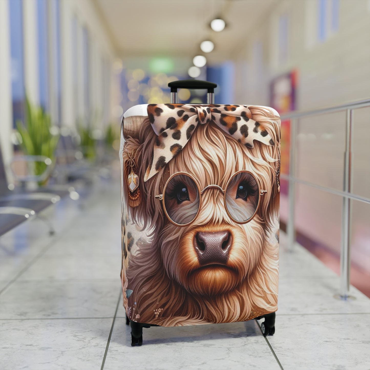 Luggage Cover, Highland Cow, awd-1410