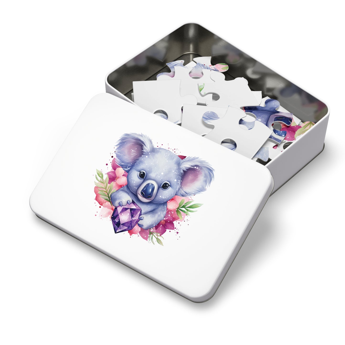 Jigsaw Puzzle in Tin, Australian Animals, Koala, Personalised/Non-Personalised, awd-507 (30, 110, 252, 500,1000-Piece)