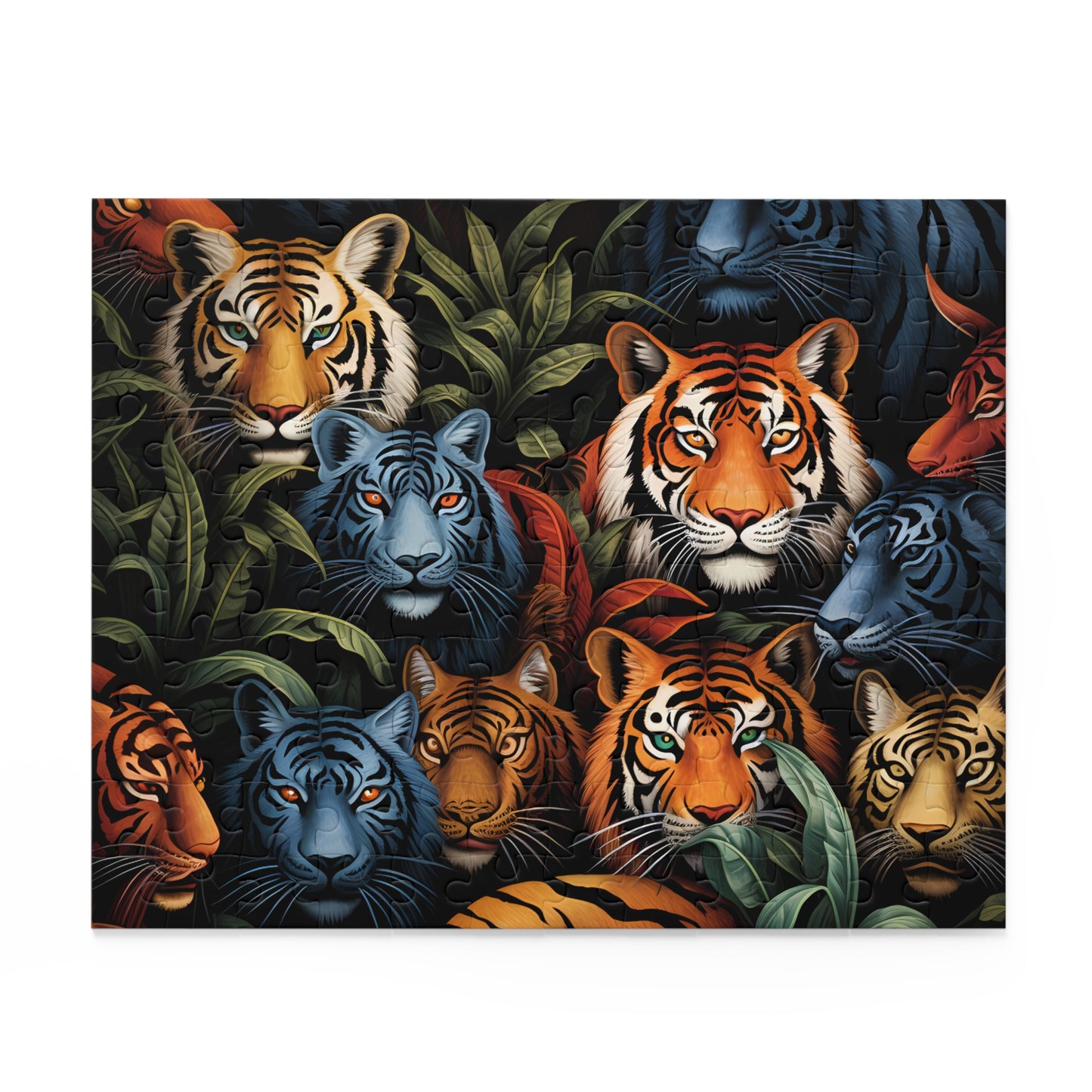 Personalised/Non-Personalised Puzzle, Tiger (120, 252, 500-Piece)