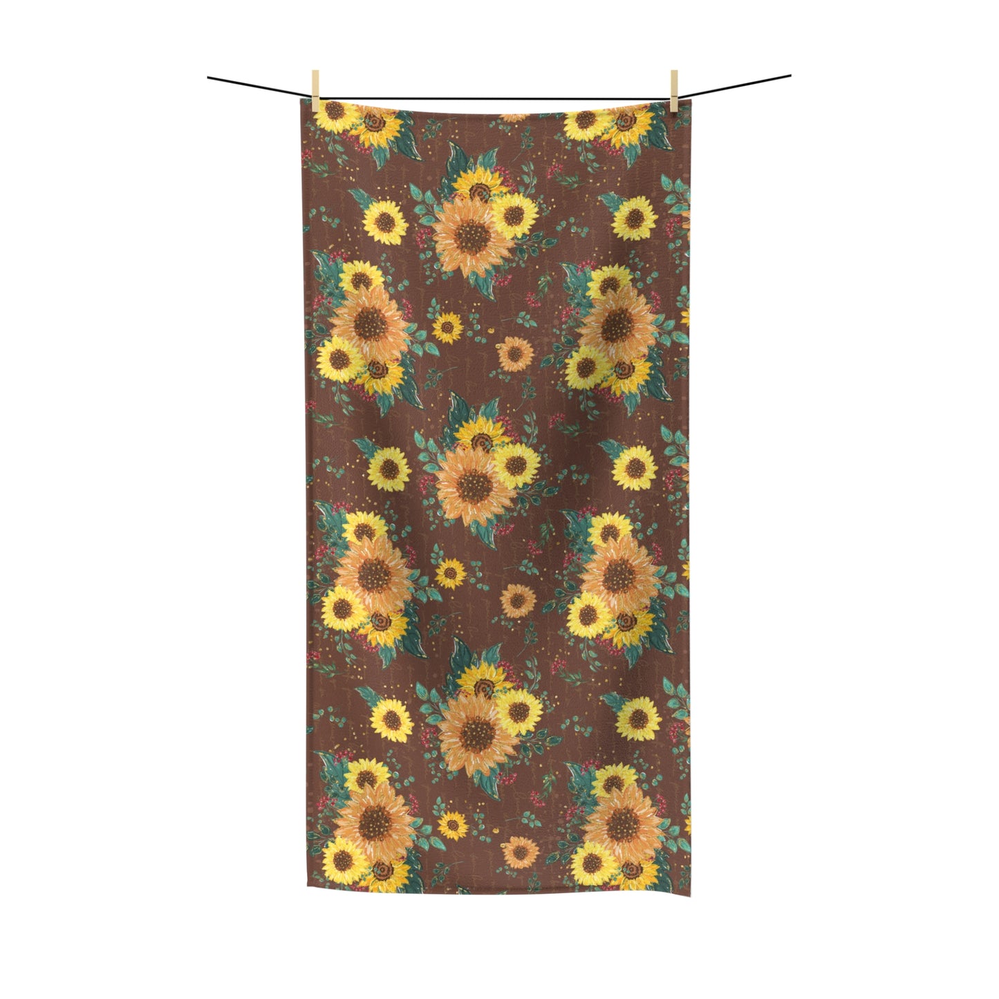 Beach Towel, Sunflowers, Polycotton Towel