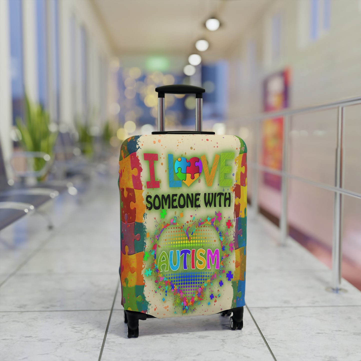 Luggage Cover, I Love someone with Autism, awd-1459b