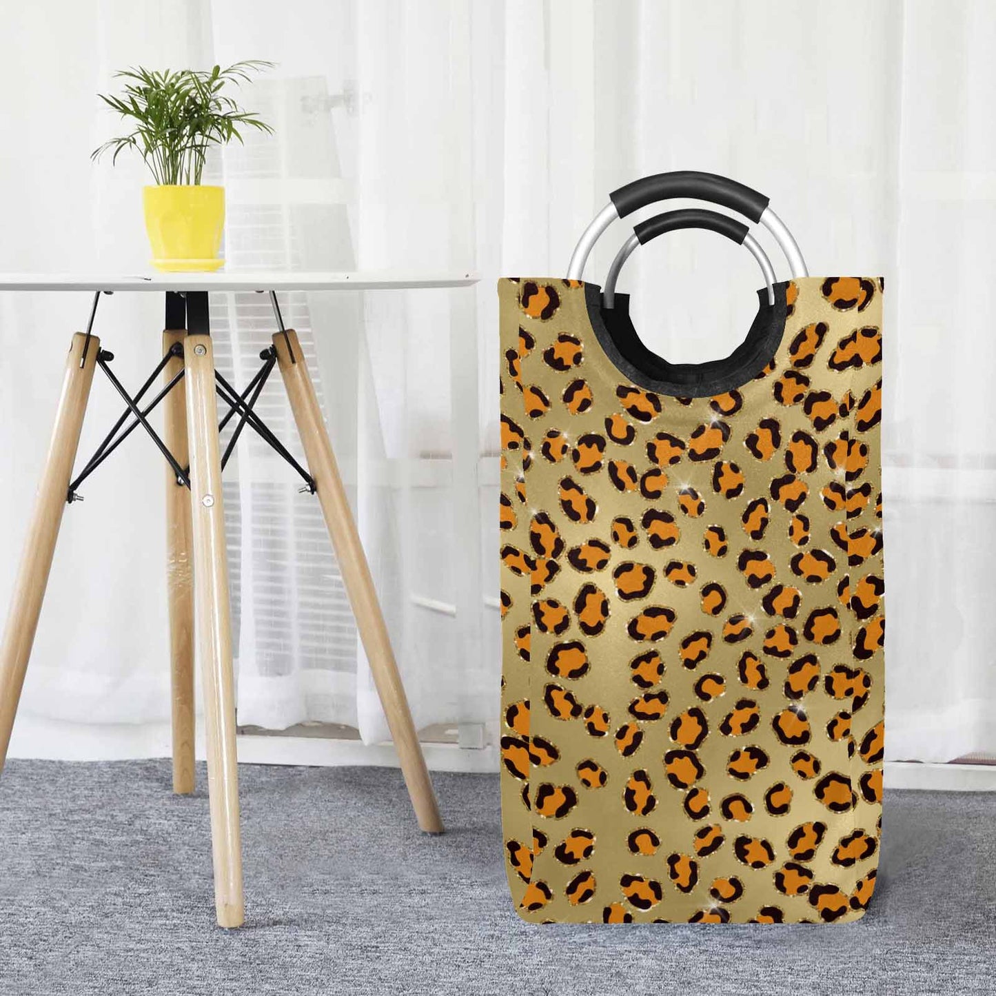 Animal Print 10  Square Laundry Basket