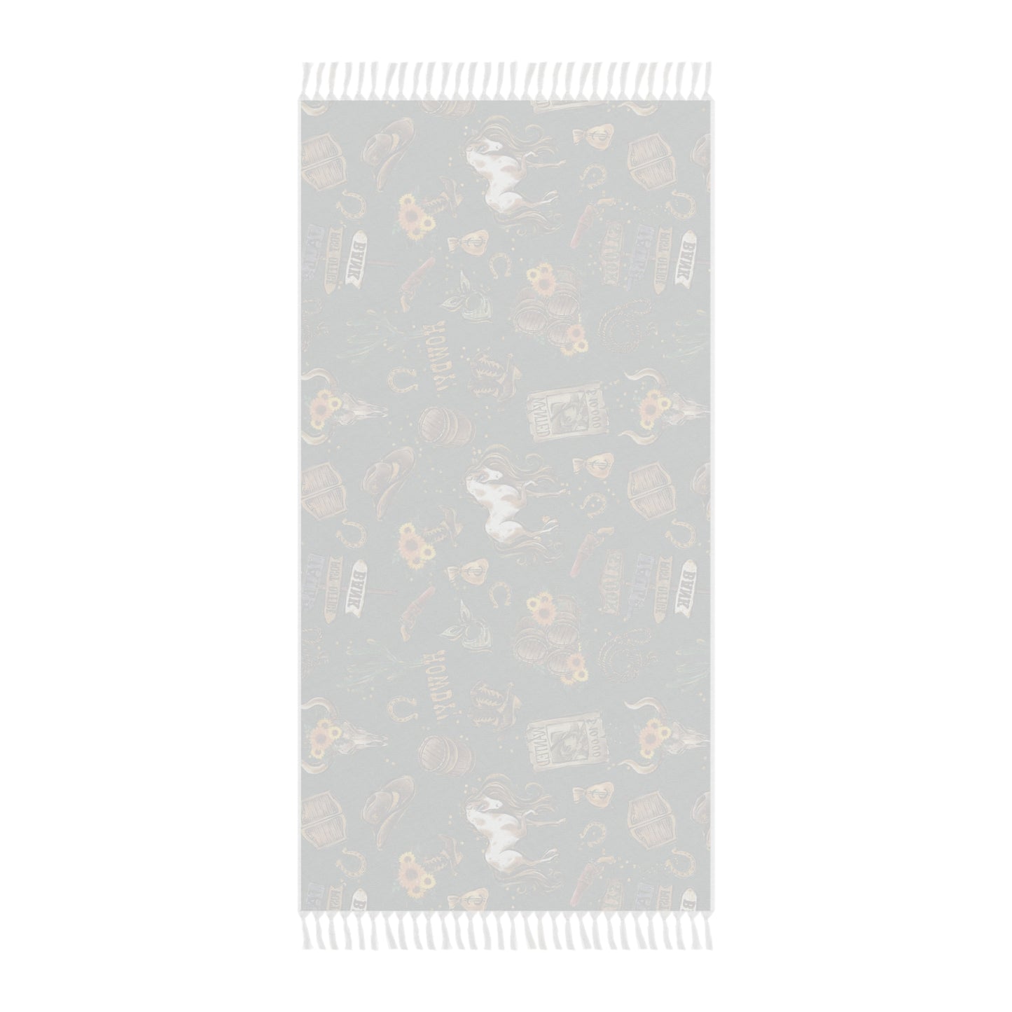 Boho Beach Towel, Cowboy