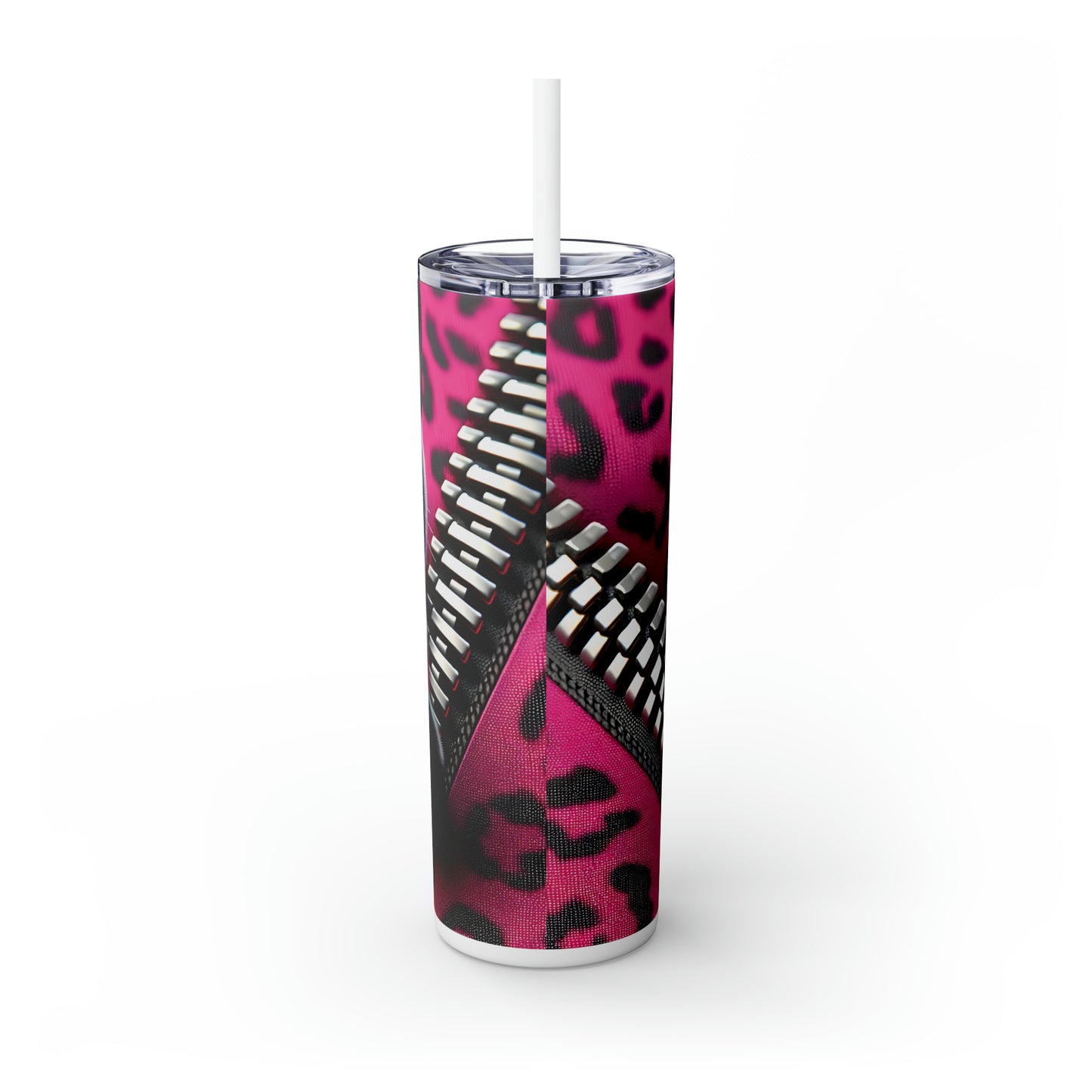 Skinny Tumbler with Straw, 20oz, Cat, Valentines Day, awd-736