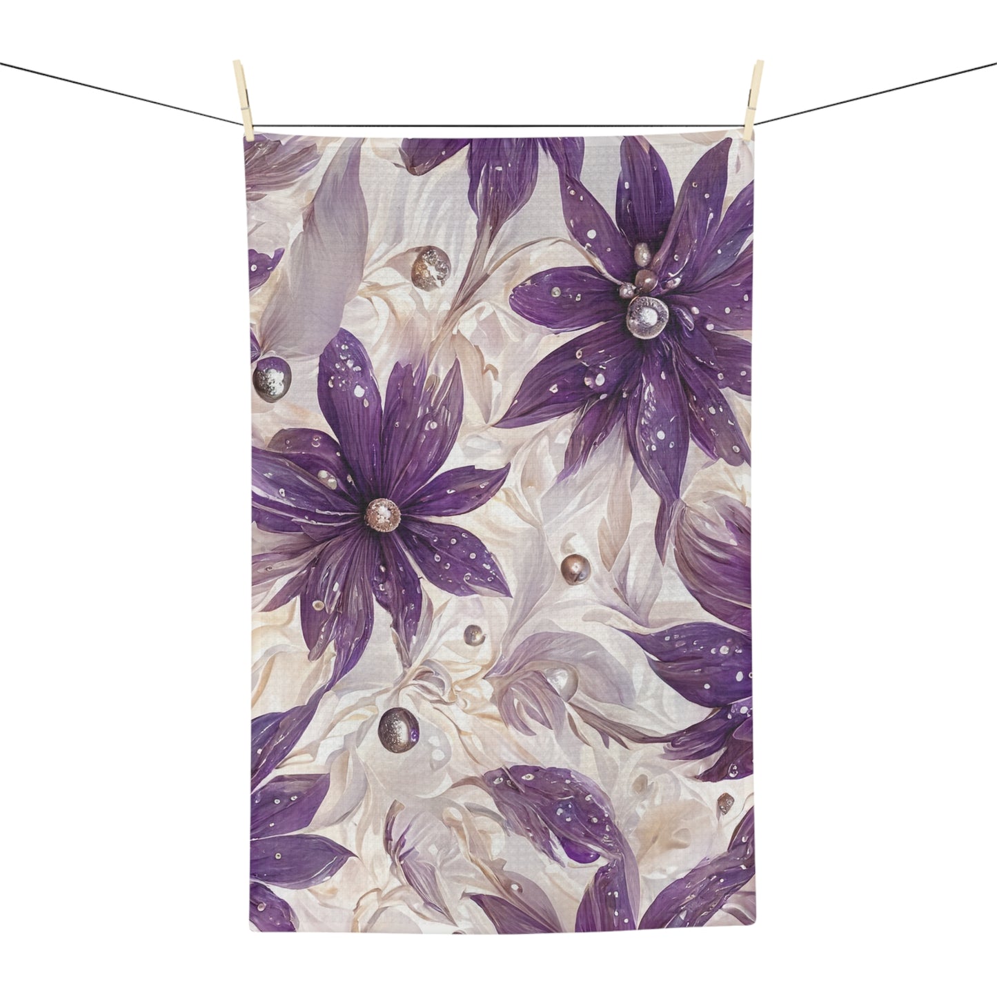 Microfiber Tea Towel Floral