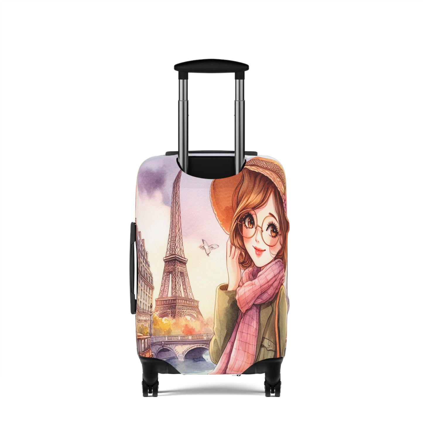 Luggage Cover, Just a Girl Who loves Travelling, awd-2112