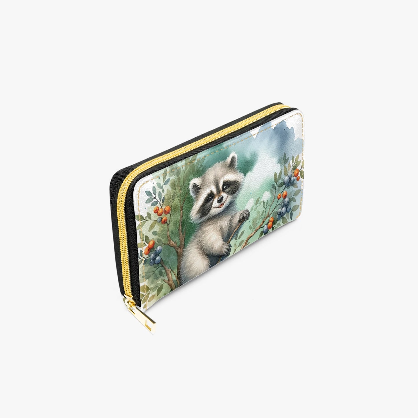 Long Type Zipper Purse - Racoon