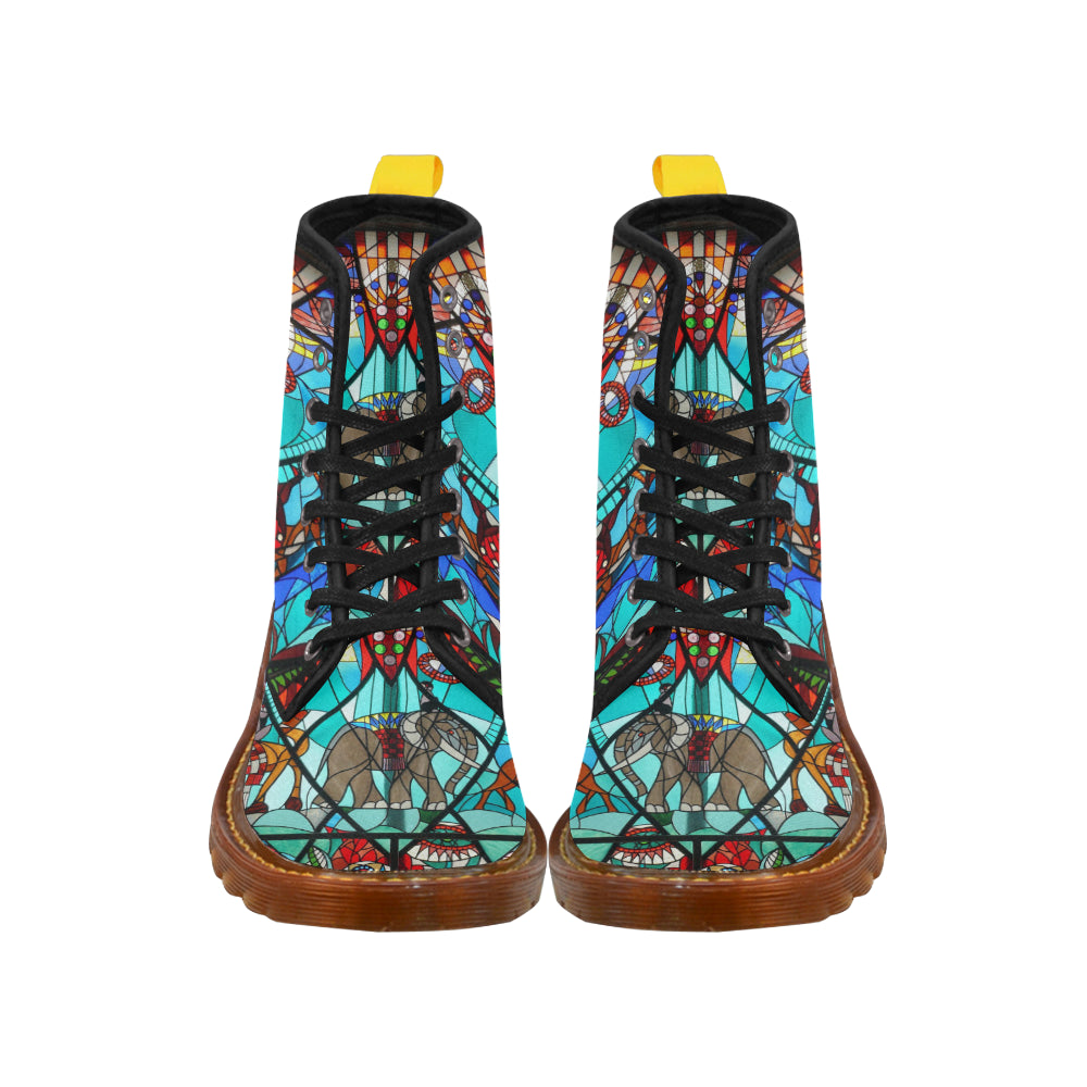 Stained Glass Window Martin Boots For Women Model 1203H