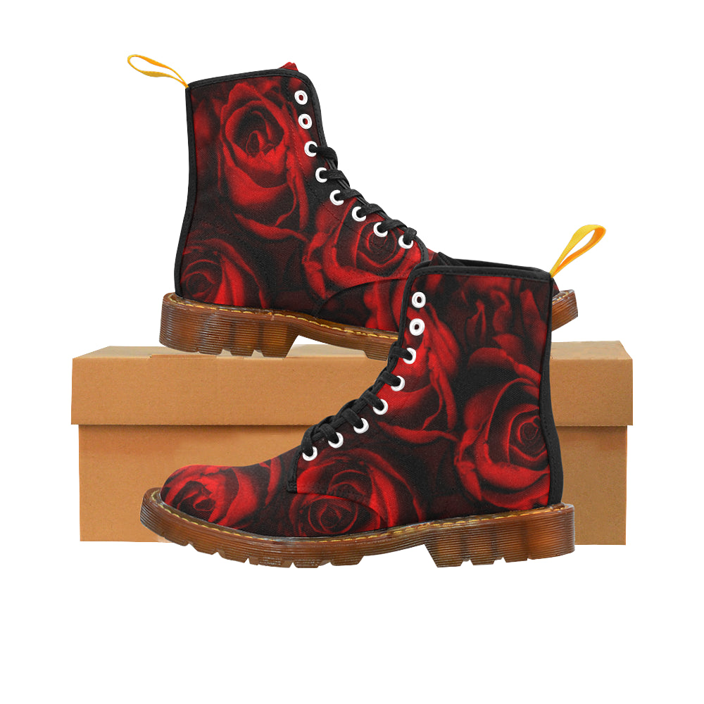 red roses Martin Boots For Men Model 1203H