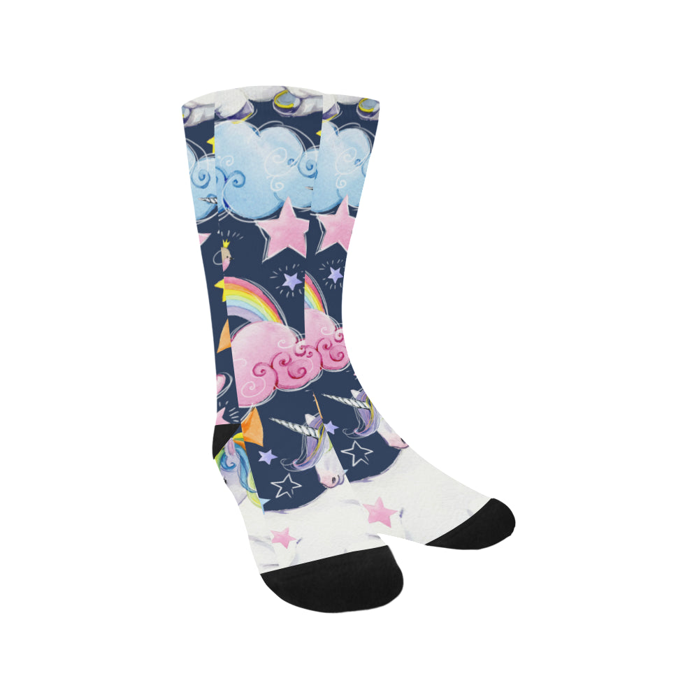 fairy tale unicorns Trouser Socks