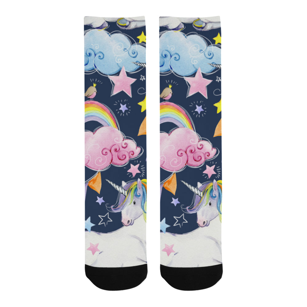 fairy tale unicorns Trouser Socks