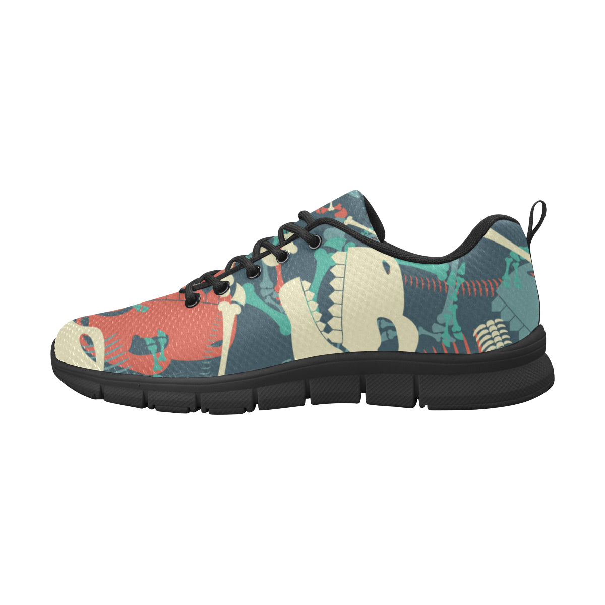 Skeleton dinosaur Women's Breathable Running Shoes (Model 055)