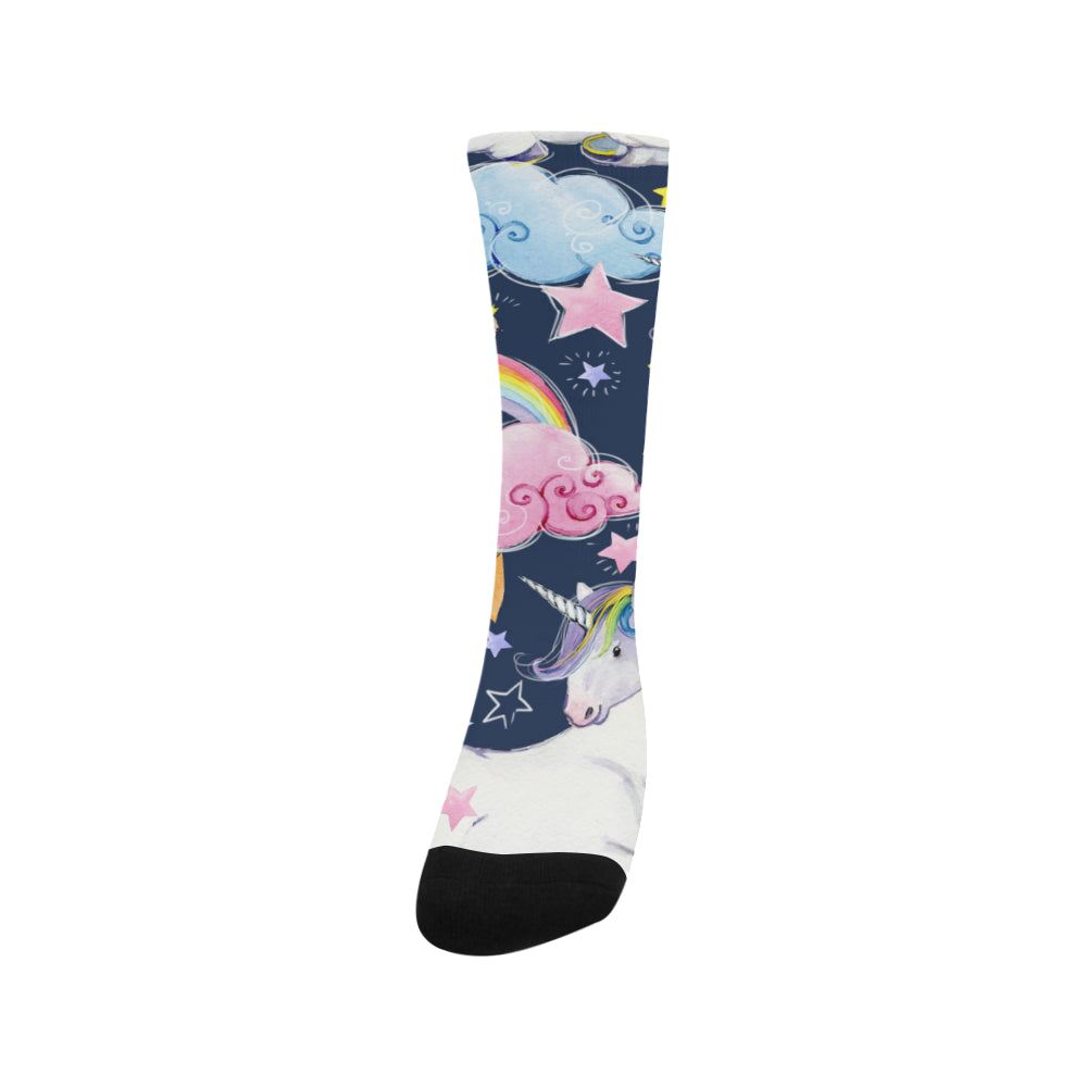 fairy tale unicorns Trouser Socks
