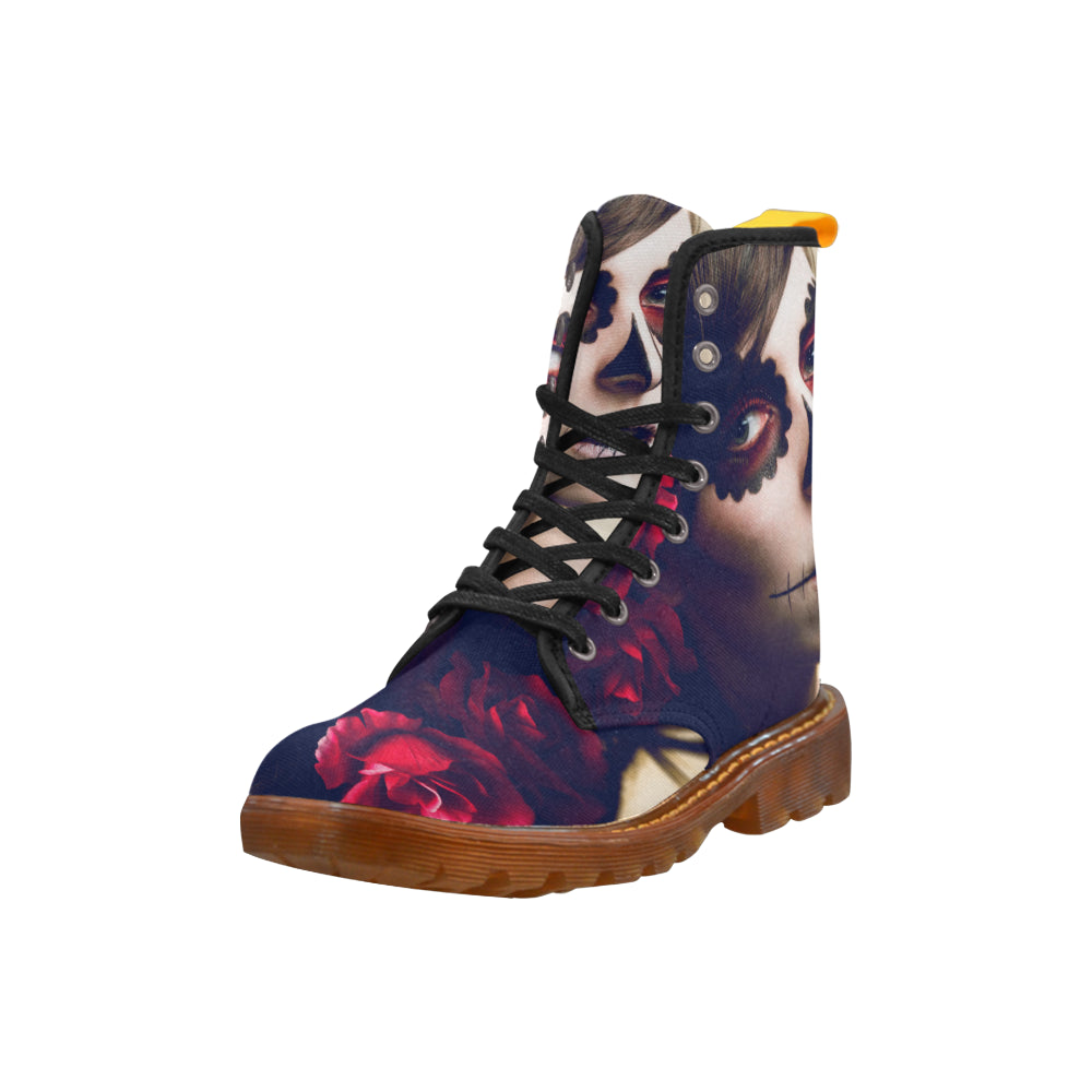 sugar skull Martin Boots For Women Model 1203H