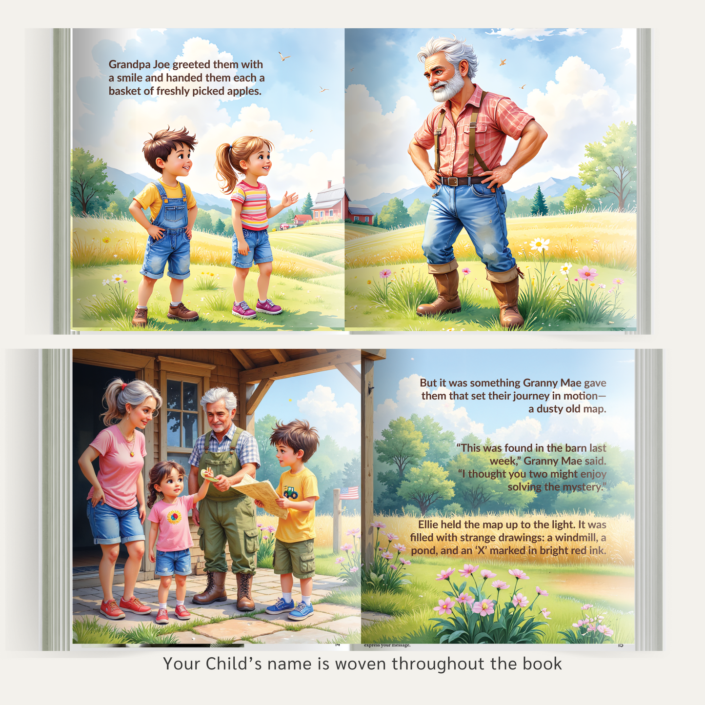 Personalized Farm Adventure Hardcover Book – The Great Farm Adventure – Custom Story for Kids