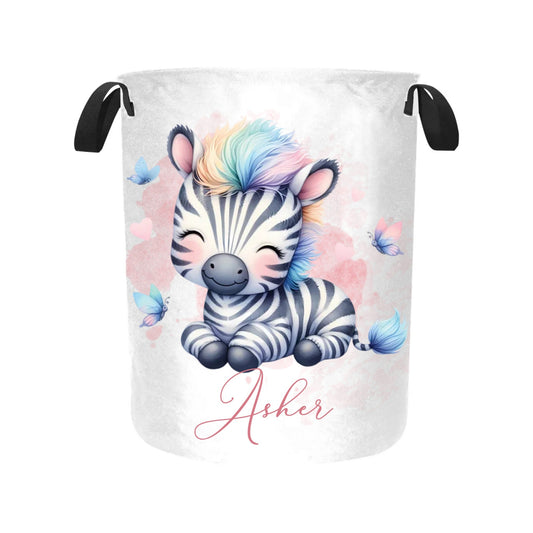 Laundry Basket Personalised Zebra