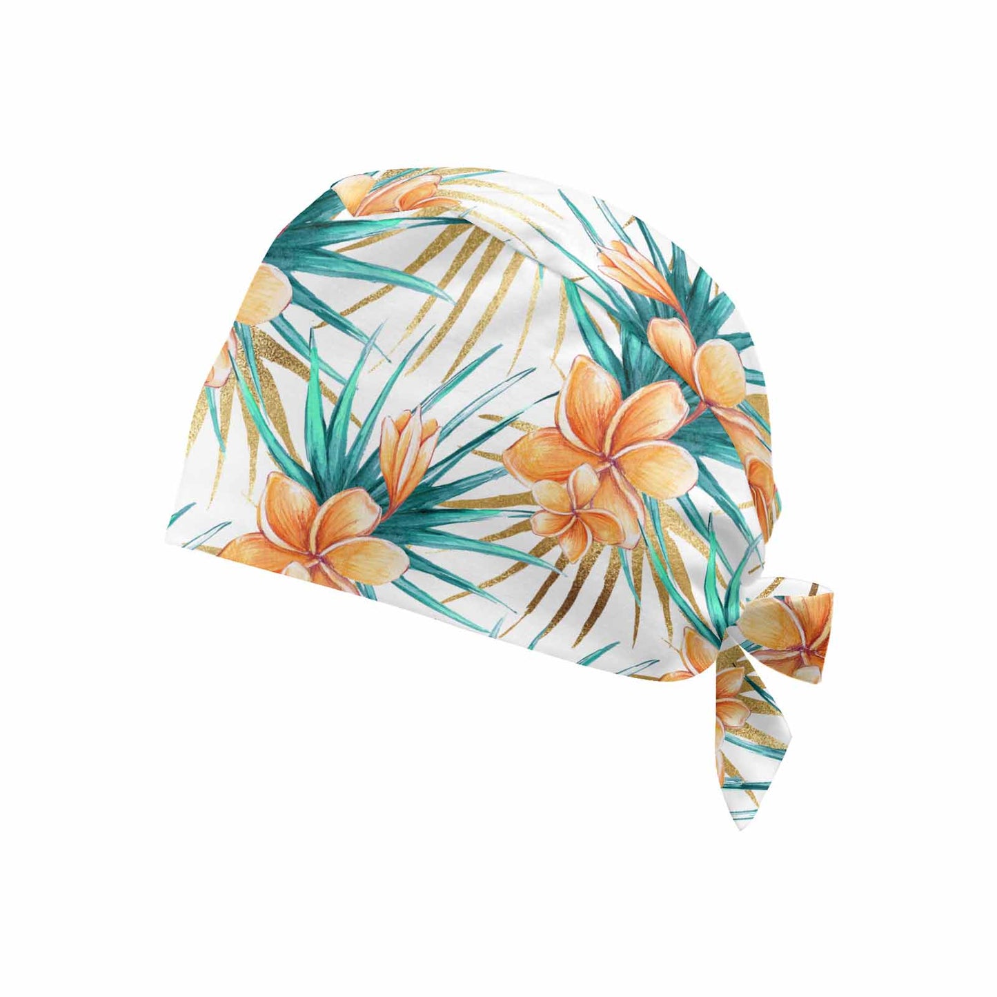 Nurse Scrub Cap Frangipanis  Scrub Cap