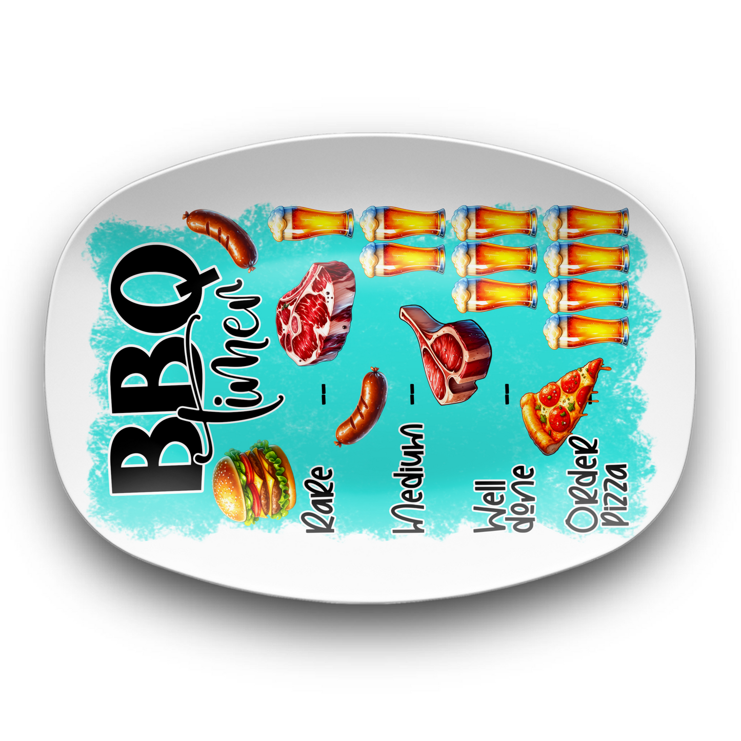 BBQ Timer 10" x 14" BBQ Platter