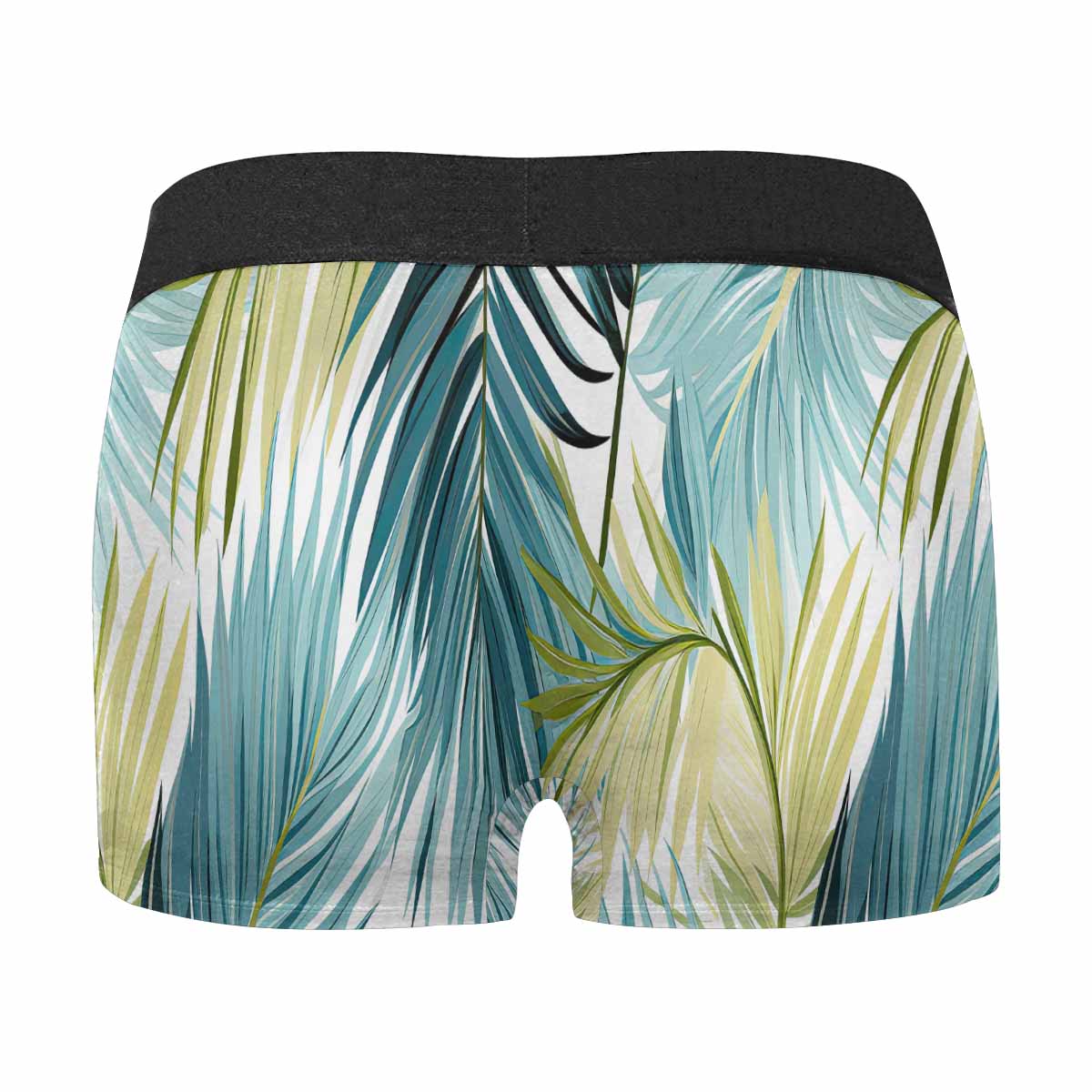 Palm Leaves Blue Green AUS Men's All Over Print Boxer Briefs (Made In AUS)