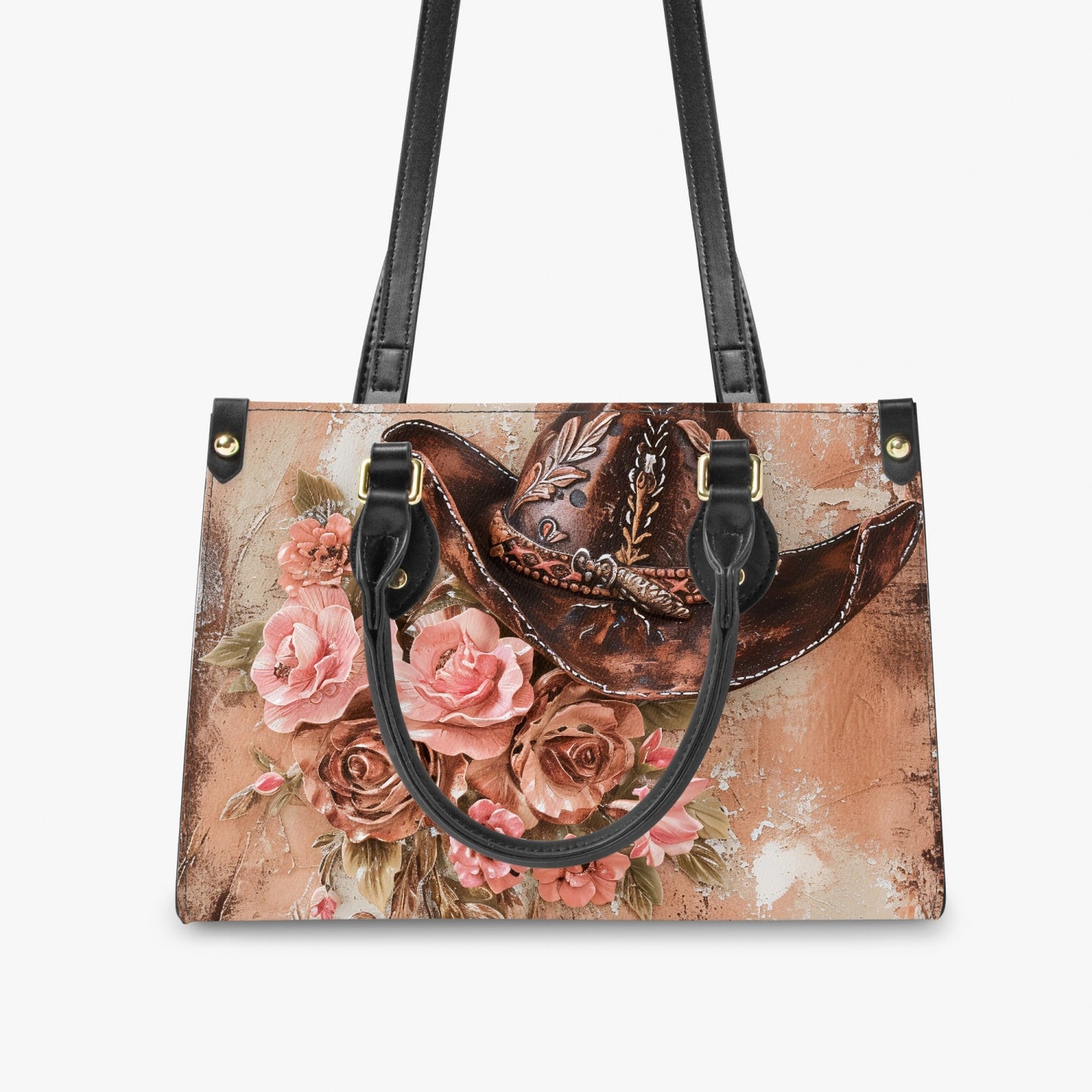 Women's Tote Bag - Long Strap - Country & Western - Cowboy Hat