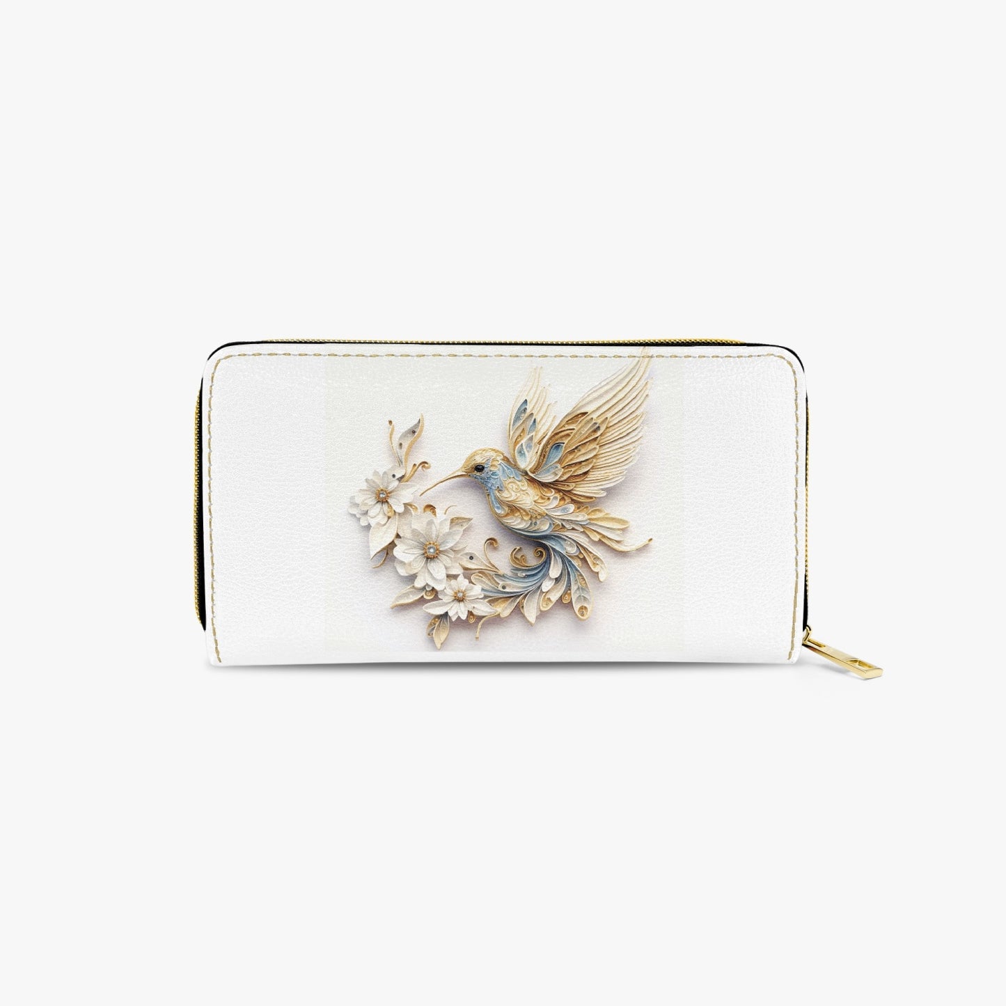 Long Type Zipper Purse - Floral