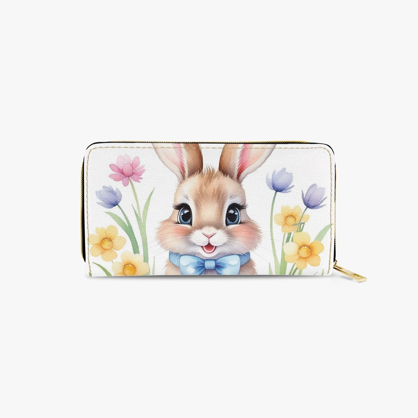 Long Type Zipper Purse, Rabbit, awd-647