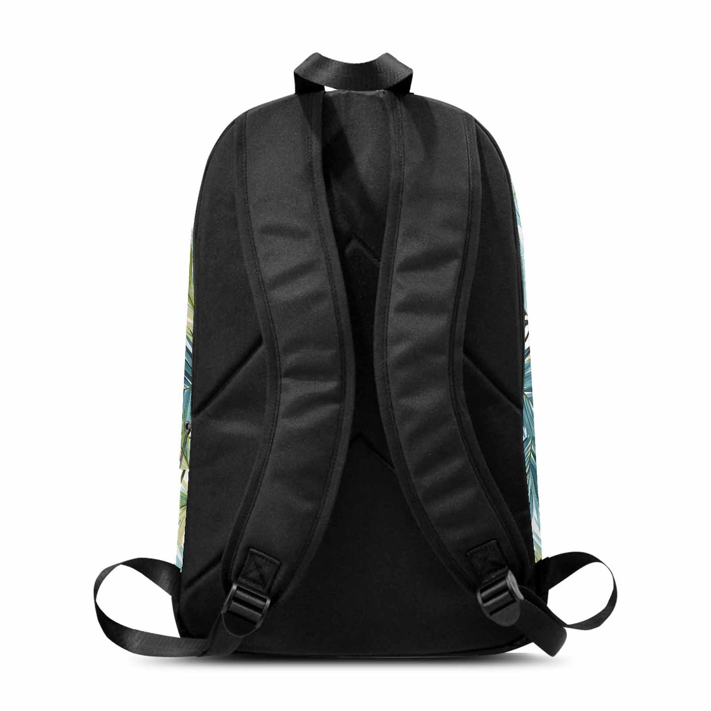 Palm Leaves Blue Green  Adult Casual Backpack