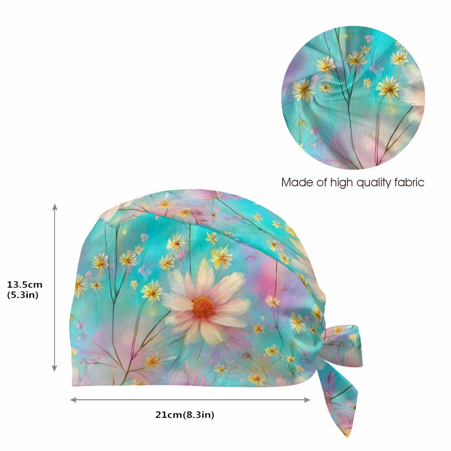 Nurse Scrub Cap Dreamy Wildflowers  Scrub Cap