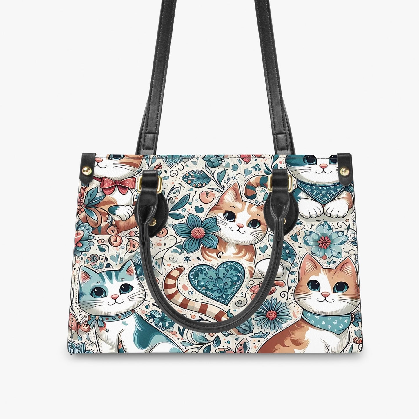 Women's Tote Bag - Long Strap - Cats