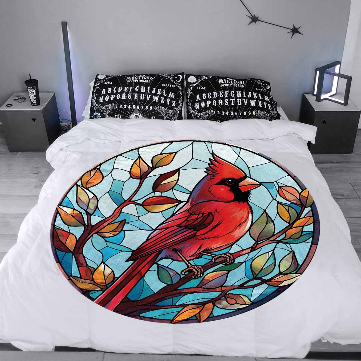 Cardinal_Awd35157  Circular Micro Fleece Blanket 47"