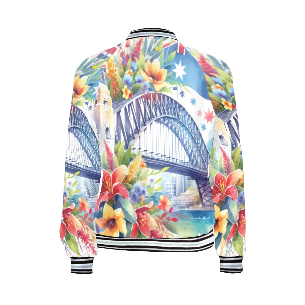 Sydney Harbour Bridge awd1315 Bomber Jacket for Women