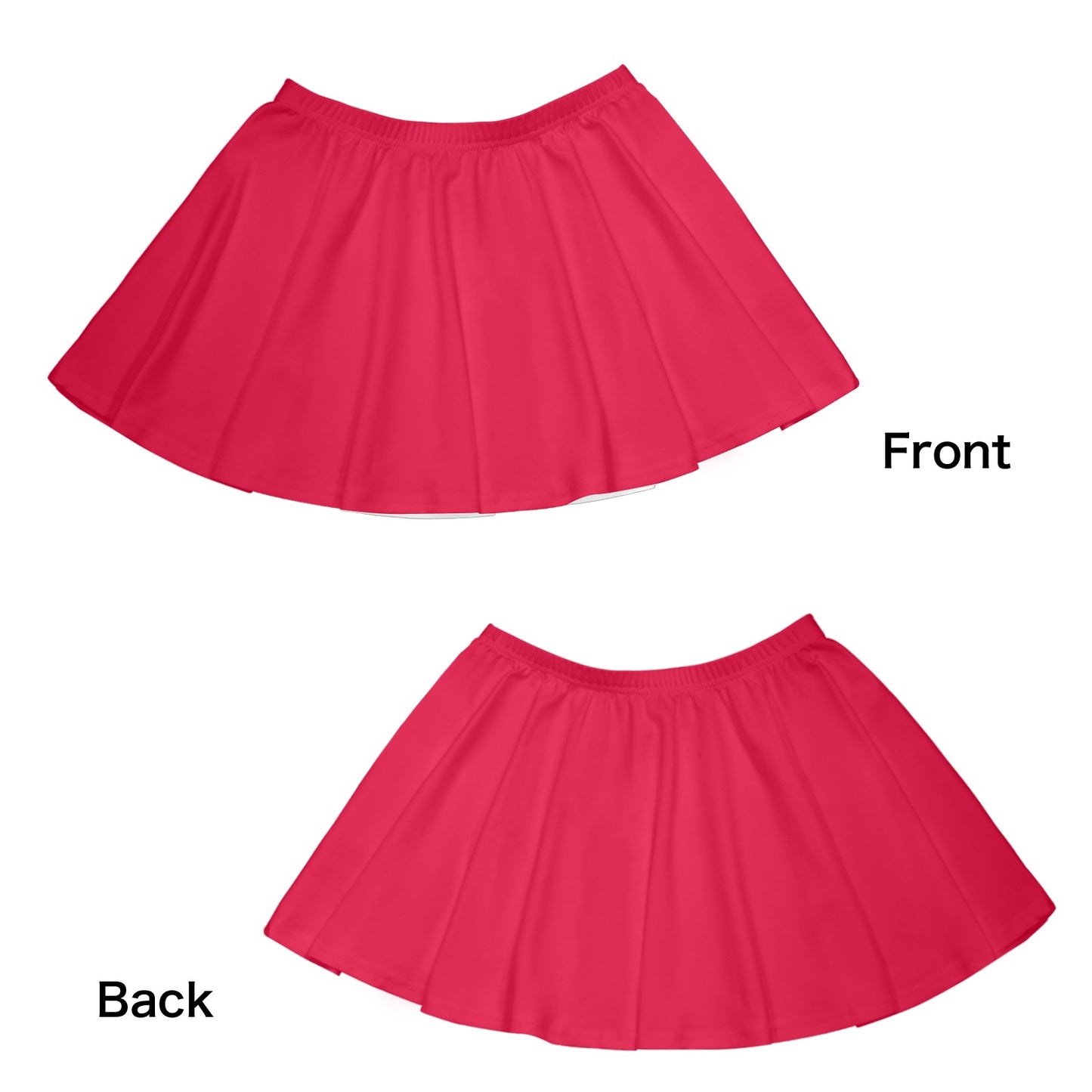 Red Skater Skirt All Over Print Skater Skirt (Model D69)