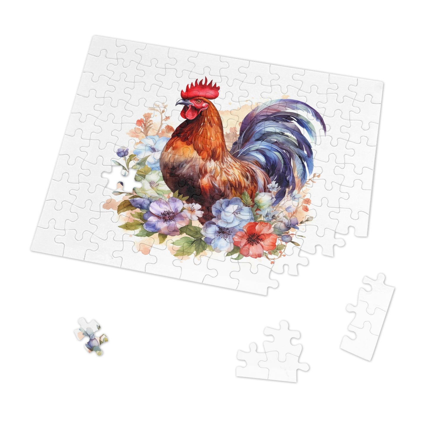 Jigsaw Puzzle, Chicken/Rooster, Personalised/Non-Personalised (30, 110, 252, 500,1000-Piece)